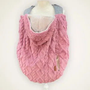 Pink Fluffy Cable - Sweater Knit Carrier Cover