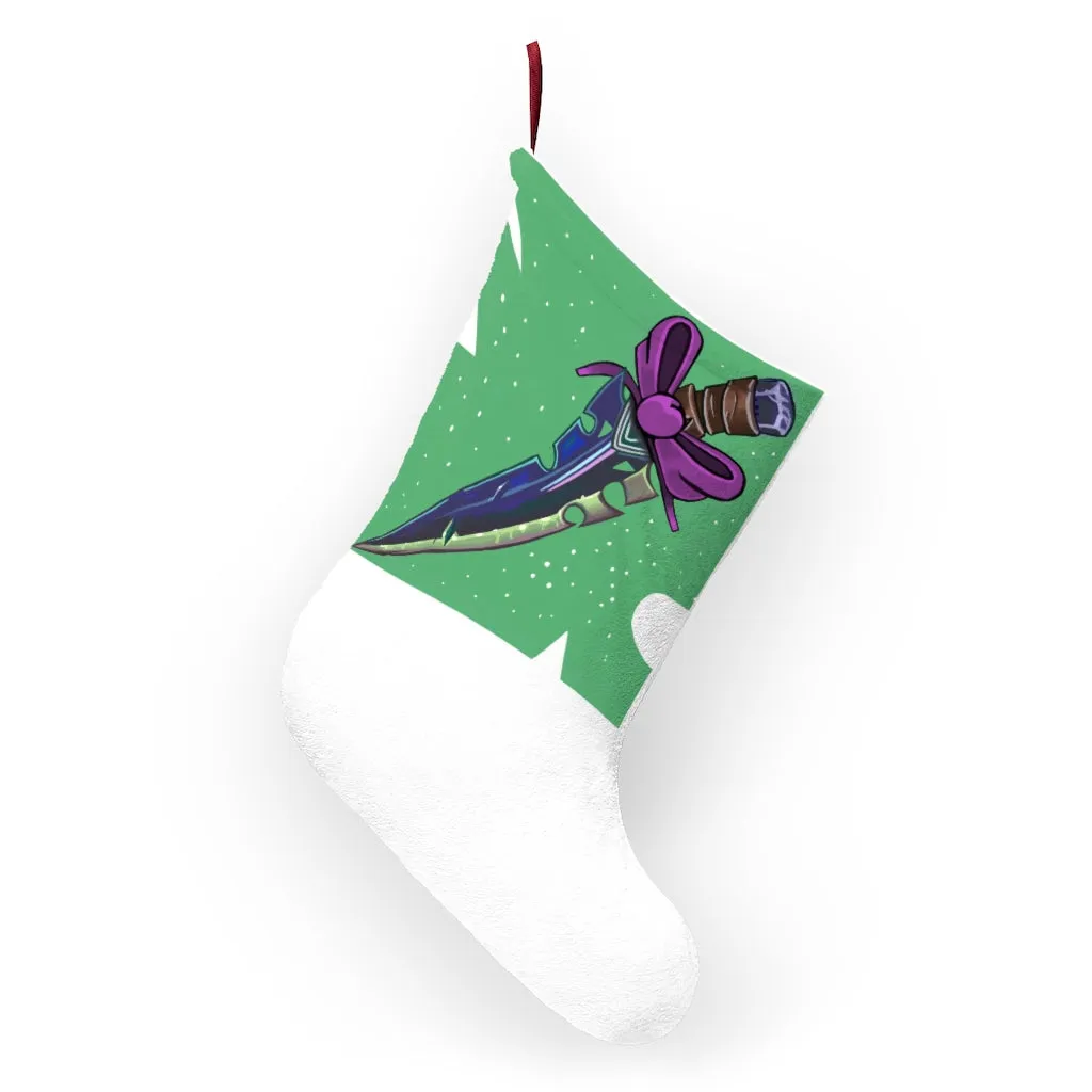 Pink Ribbon and Sword Christmas Stockings