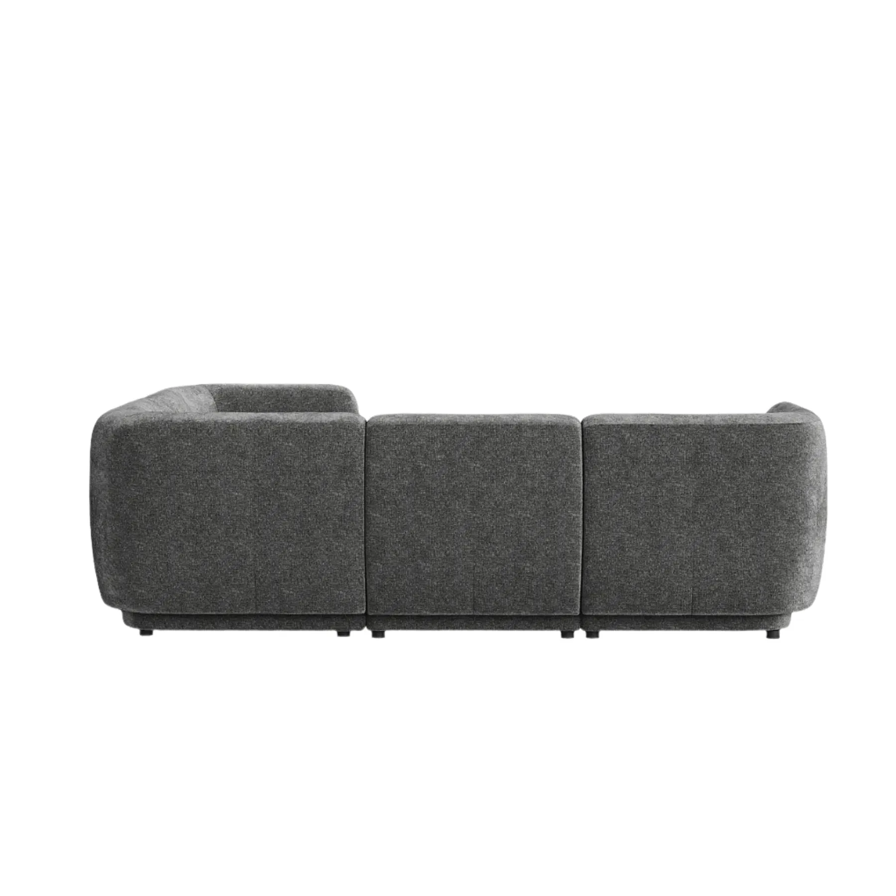 Plum RHF Chaise Sofa - City Grey