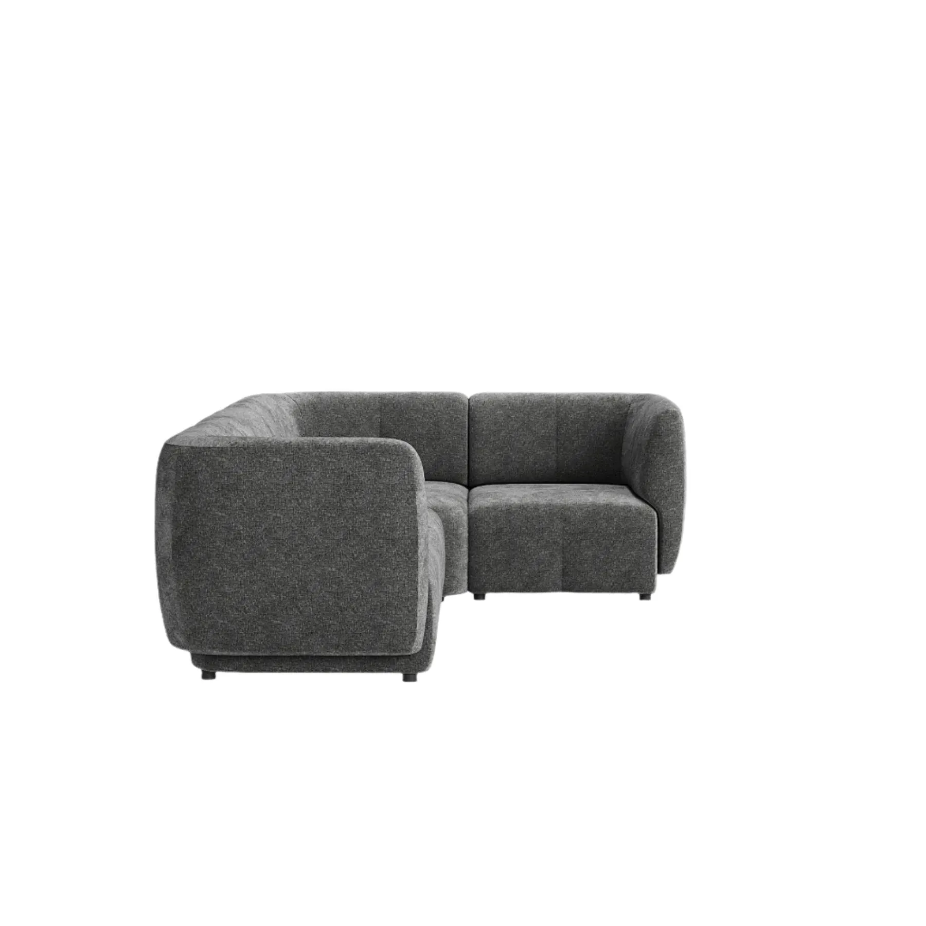Plum RHF Chaise Sofa - City Grey