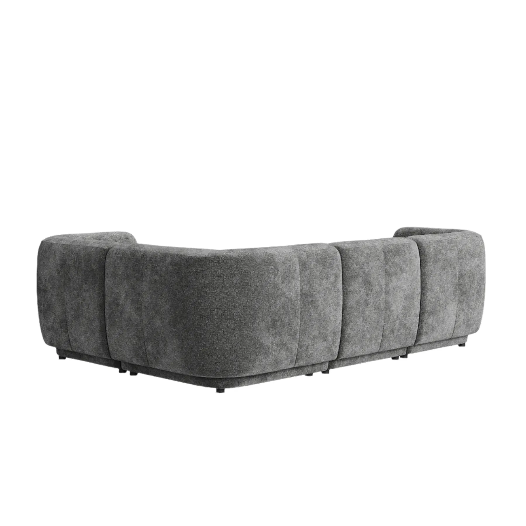 Plum RHF Chaise Sofa - City Grey