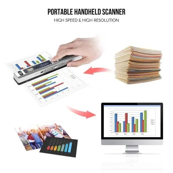 Portable HD iScan Paper Document Scanner