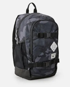 Posse Mid Backpack in Black & Grey