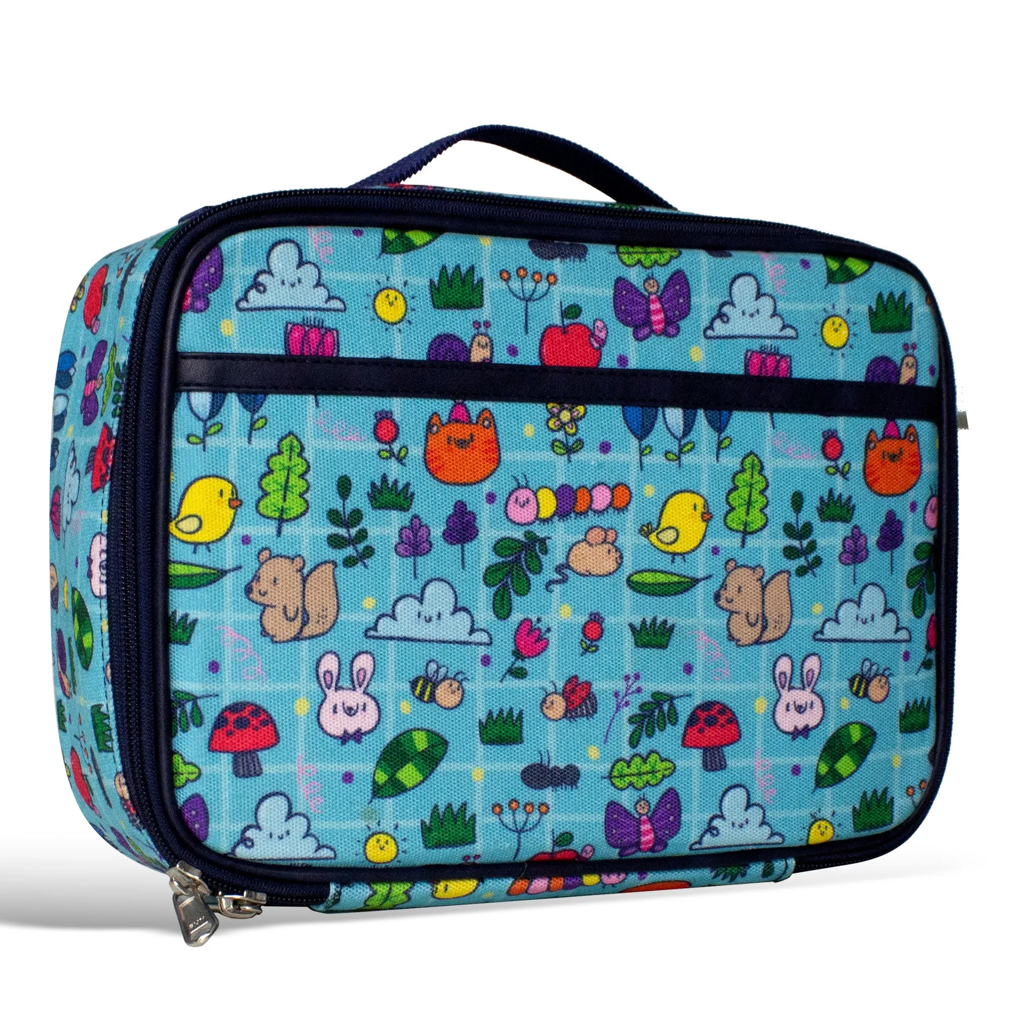 Printed Lunch Bag (Blue)