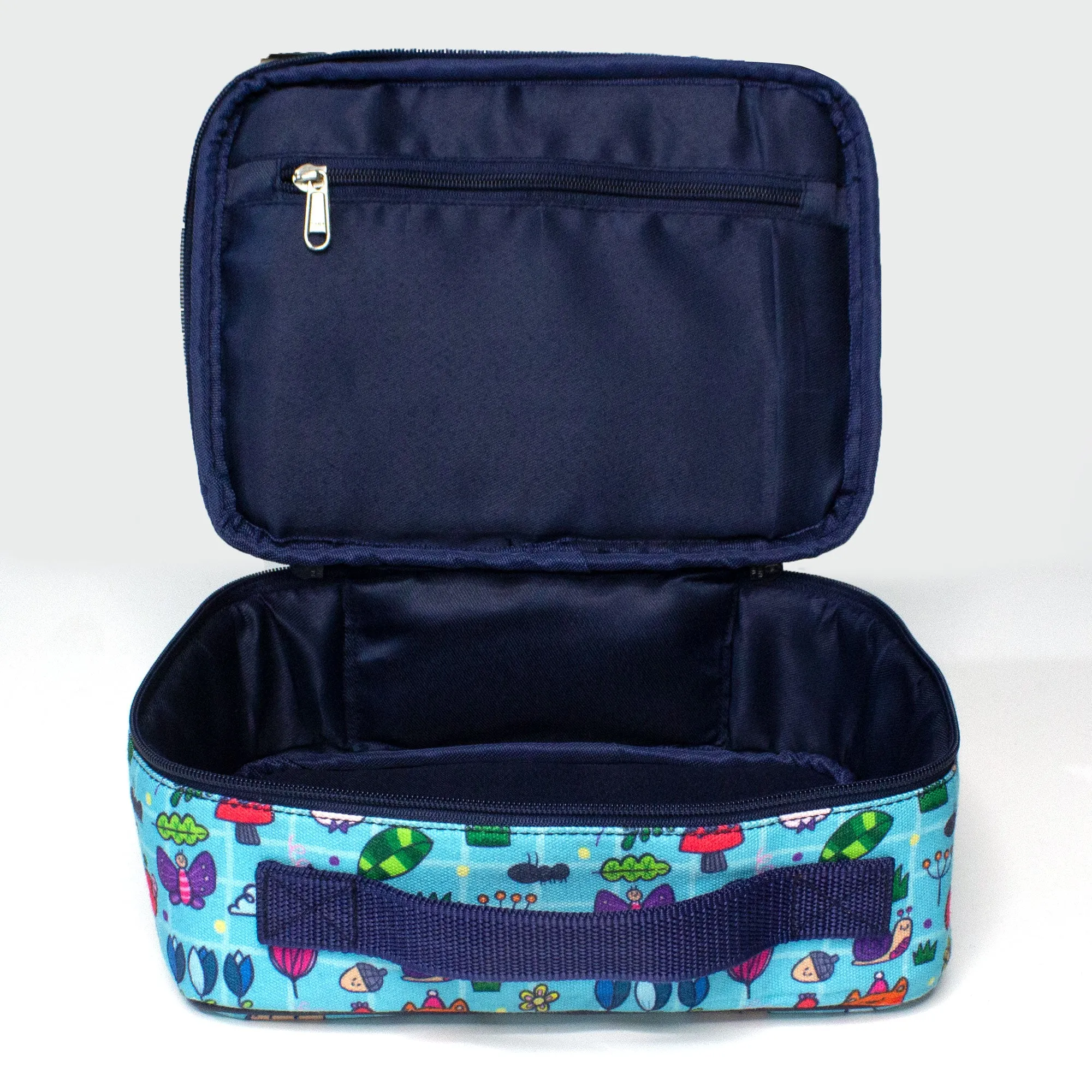 Printed Lunch Bag (Blue)