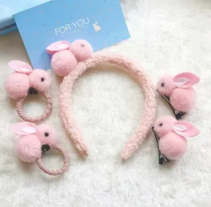 Puzzles And More Rabbit Hair Set