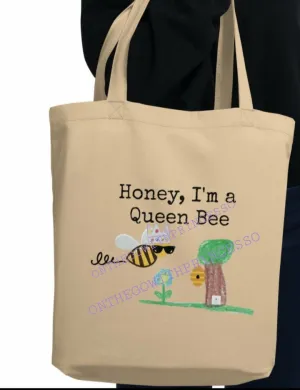Queen Bee Cotton Tote