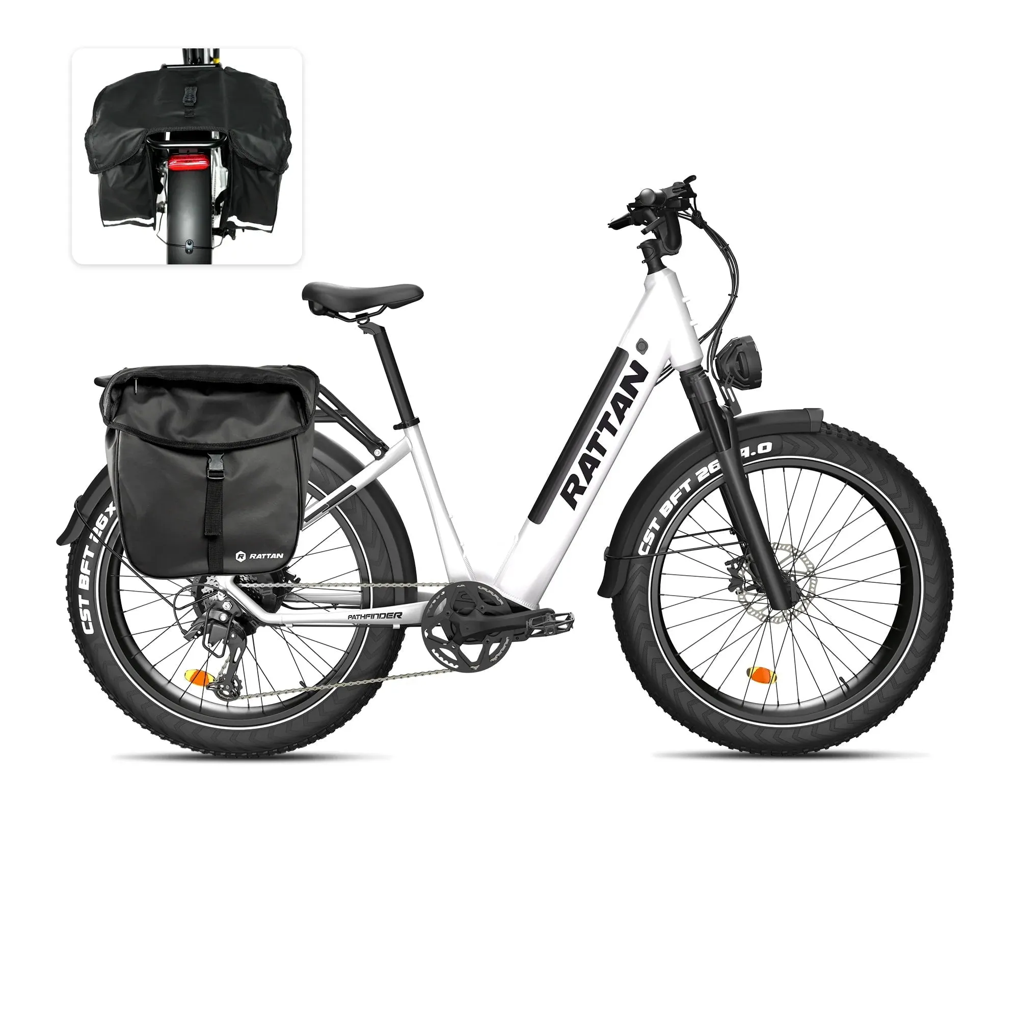 Rattan Frame Double Pannier Accessory Bag