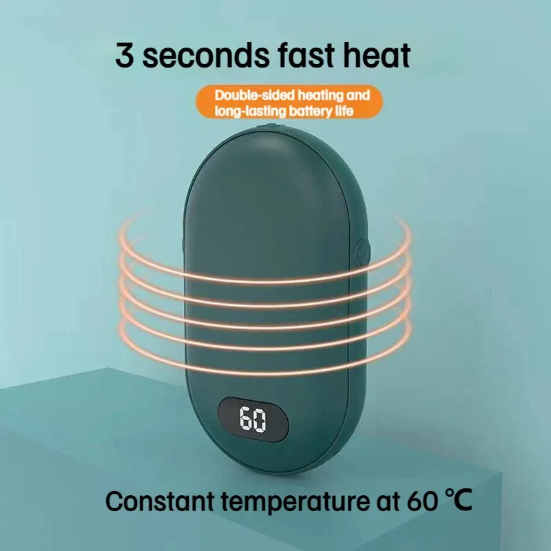 Rechargeable Hand Warmer and Power Bank – Portable Electric Pocket Warmer