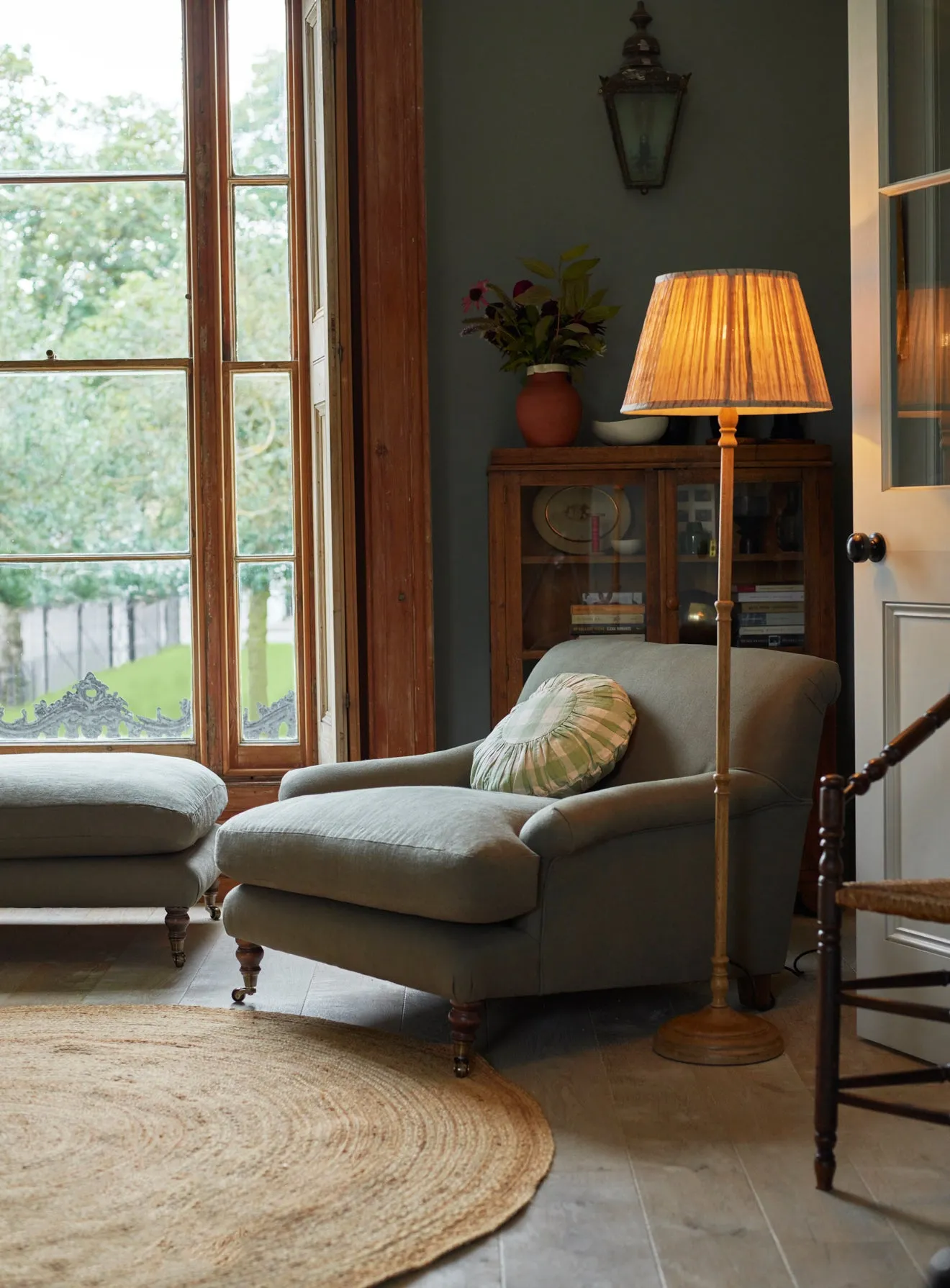 Remy Armchair, Olive Linen