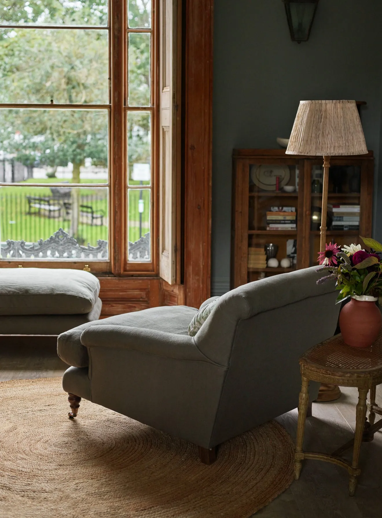 Remy Armchair, Olive Linen