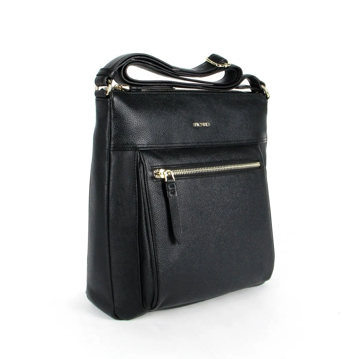 Rhone Medium Ladies Leather Sling Bag (Black)