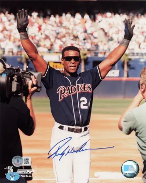 Rickey Henderson Signed 8x10 Photo San Diego Padres (BAS BJ46807)