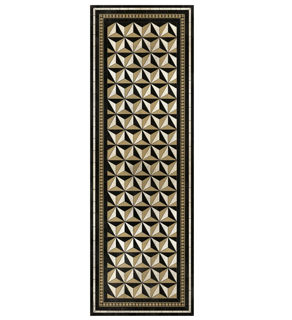 Rock Star Gold Vinyl Rug
