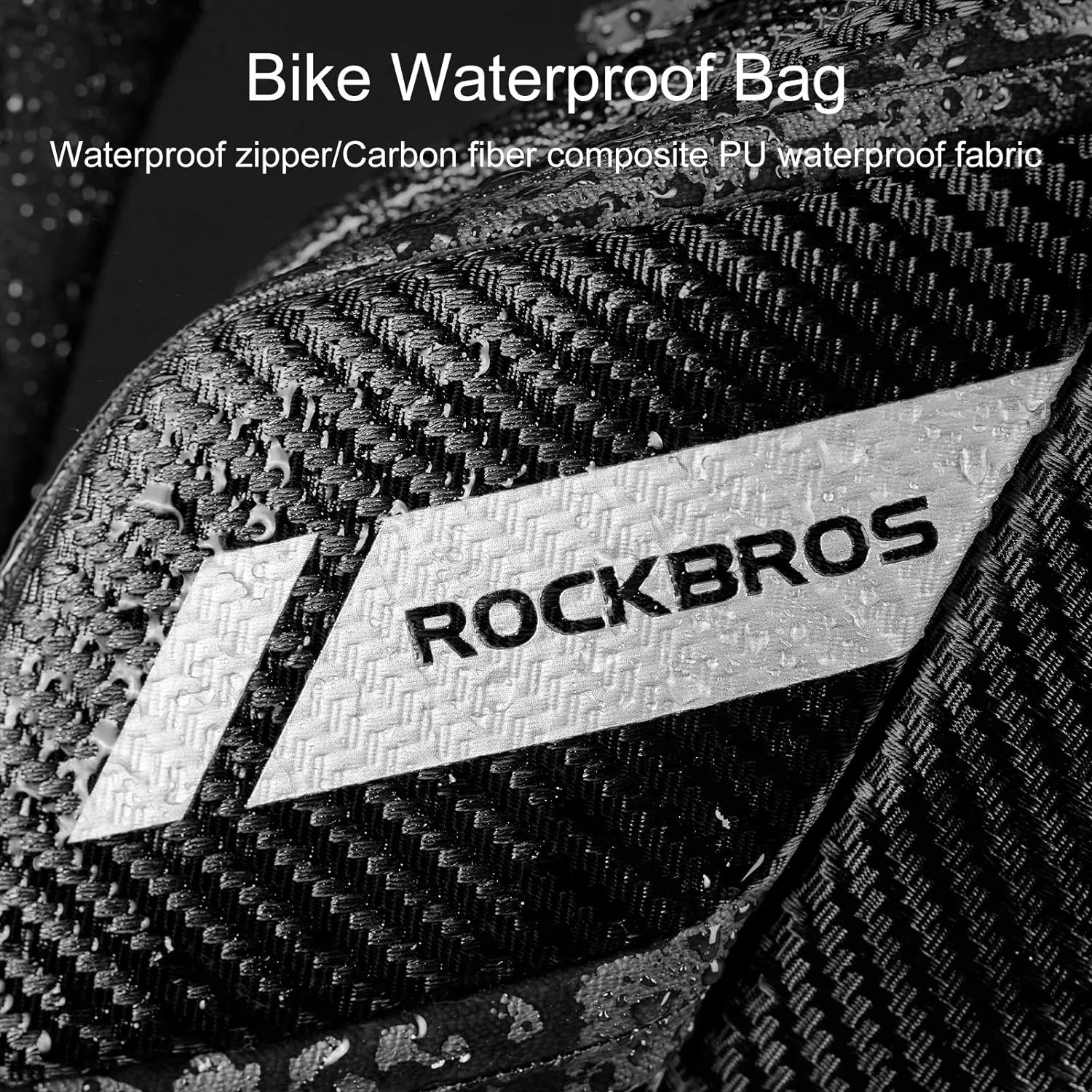 ROCKBROS Waterproof Bike Saddle Bag with Water Bottle Holder