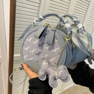 Round Satchel Handbag