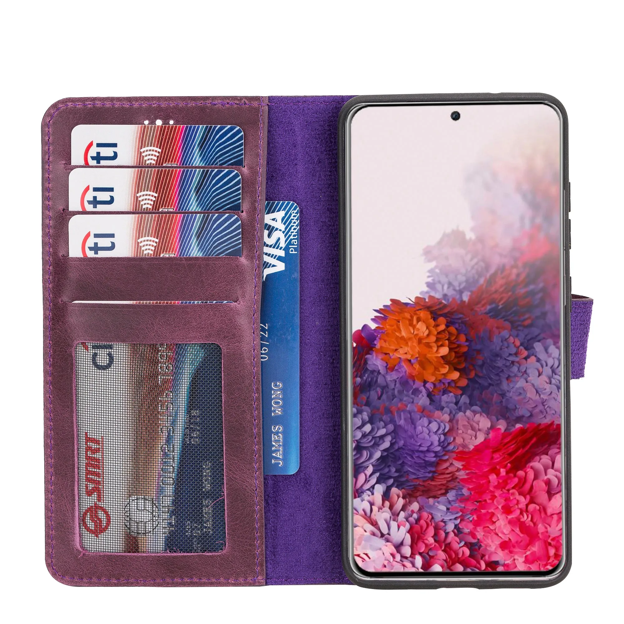 Samsung Galaxy S20 Magnetic Detachable Leather Wallet Case