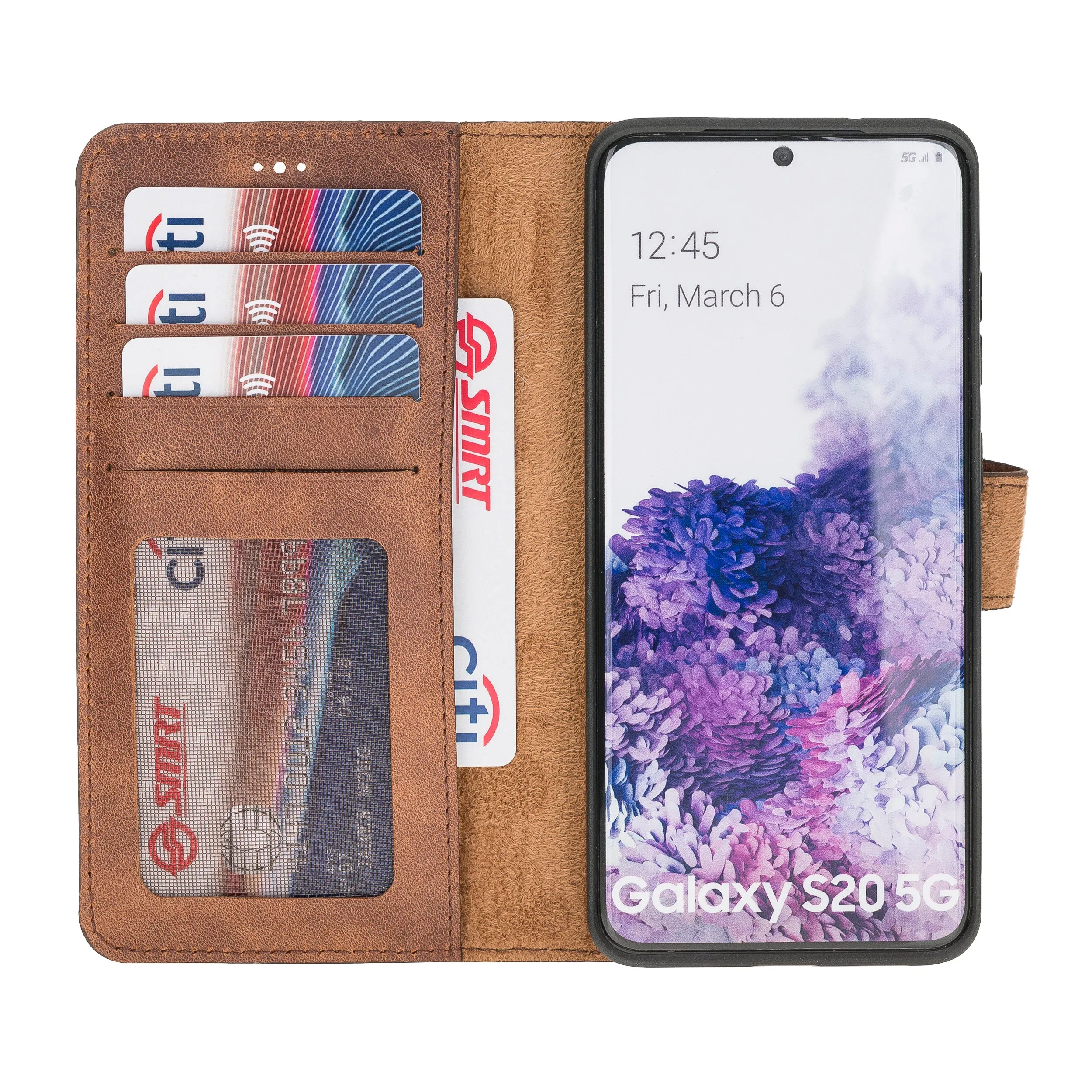 Samsung Galaxy S20 Magnetic Detachable Leather Wallet Case