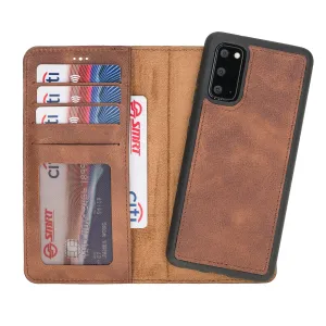 Samsung Galaxy S20 Magnetic Detachable Leather Wallet Case
