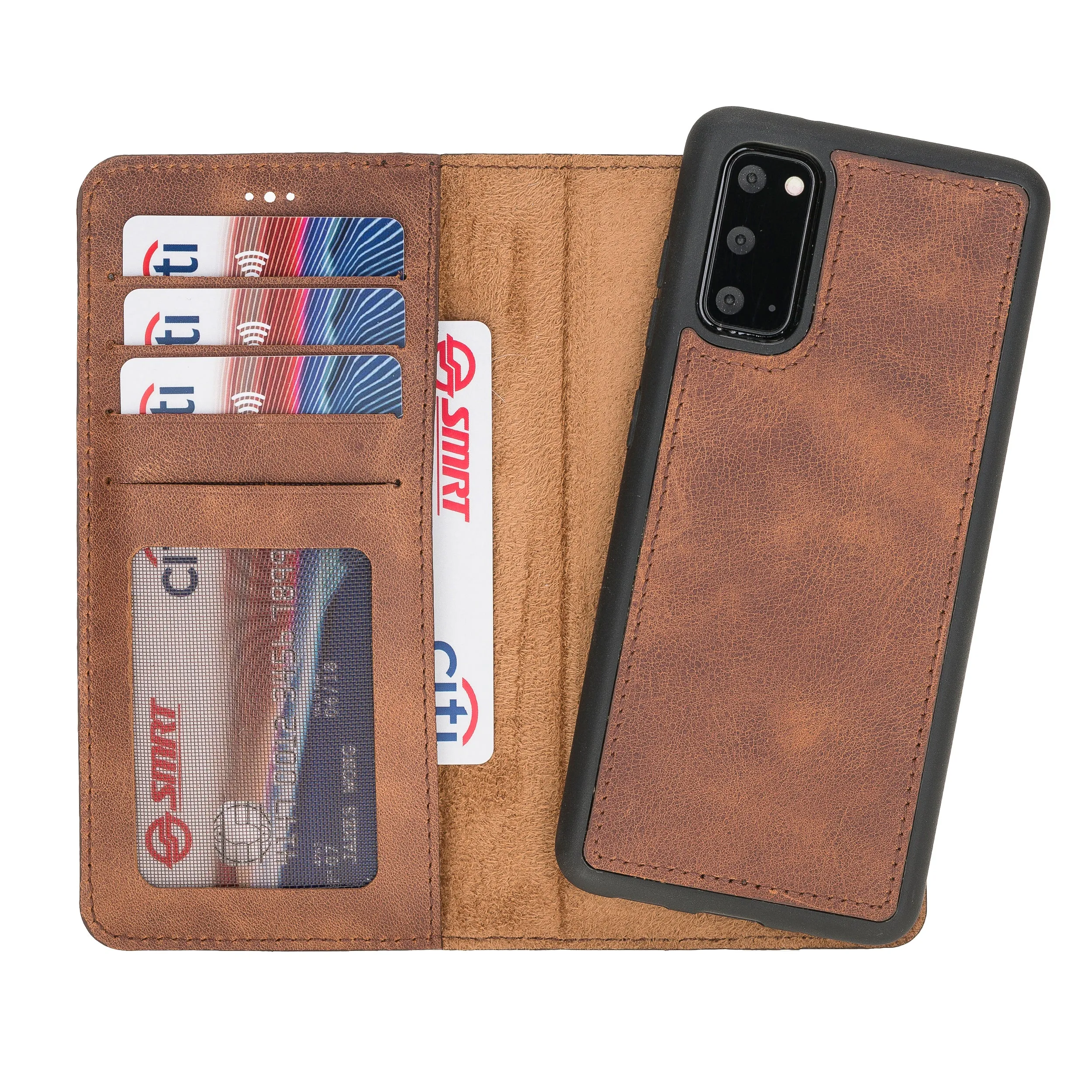 Samsung Galaxy S20 Magnetic Detachable Leather Wallet Case