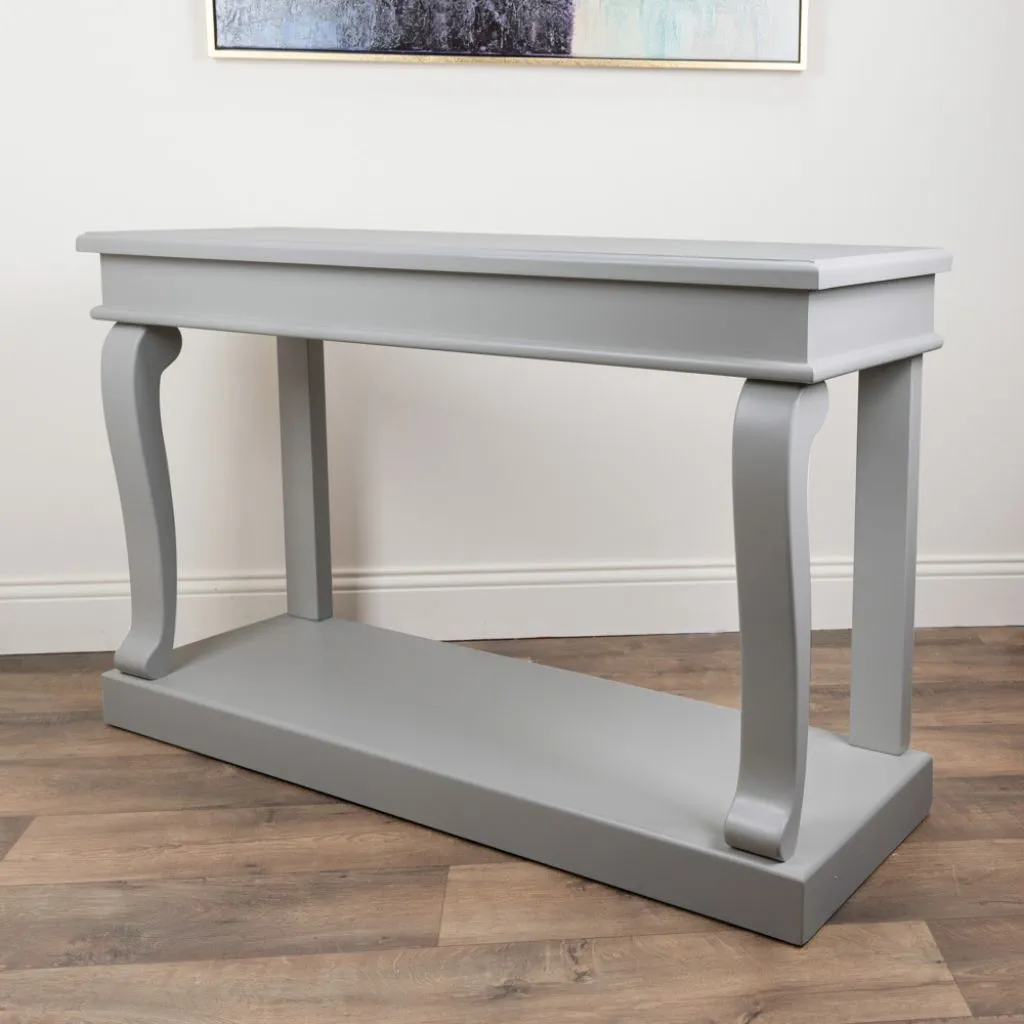 Scroll Grey 130cm Console Table by Tara Lane