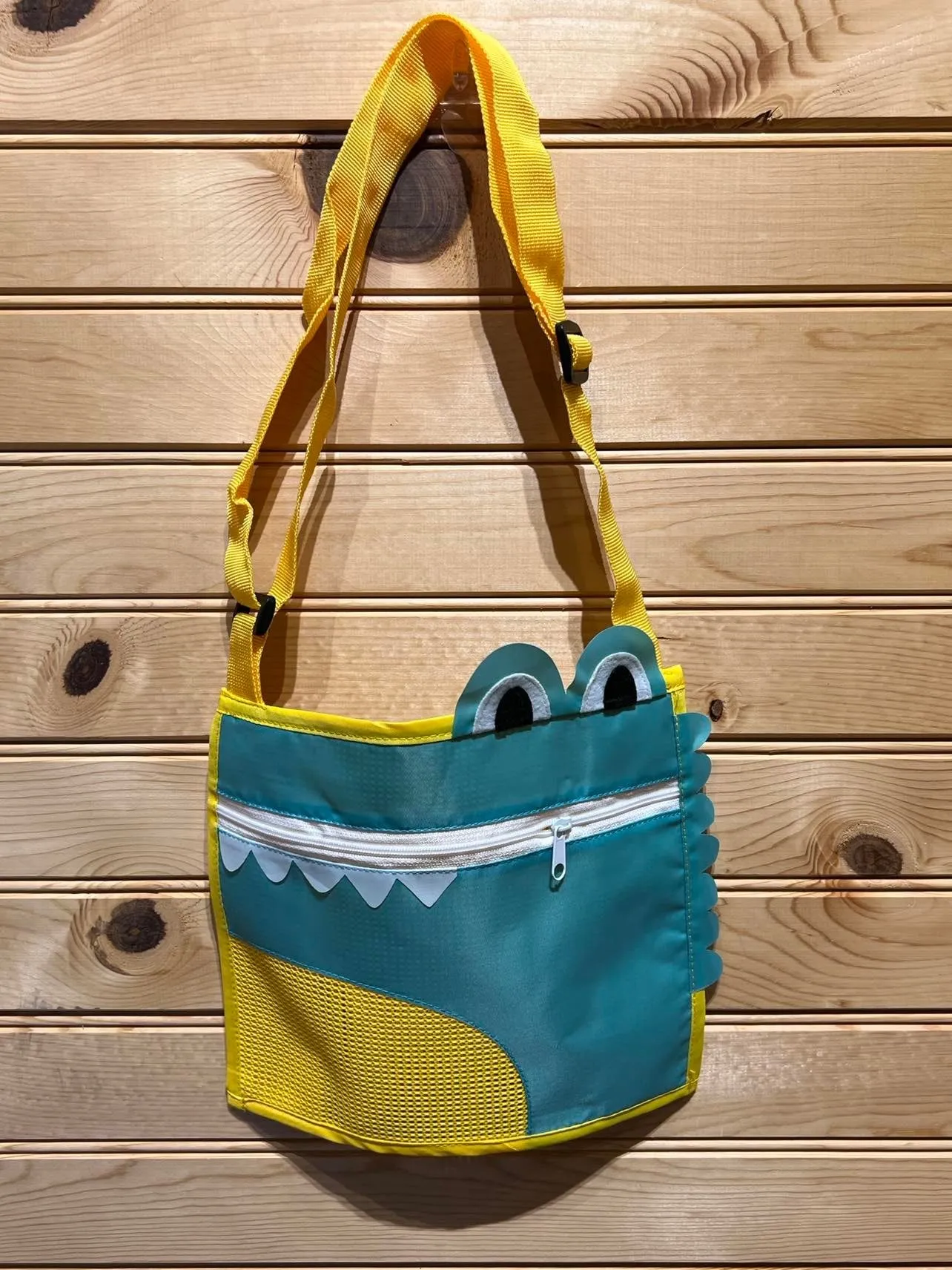 Seashell Bag - Gator - Teal / Yellow Mesh