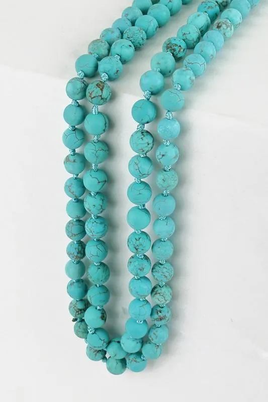 Semi Precious Long Necklace