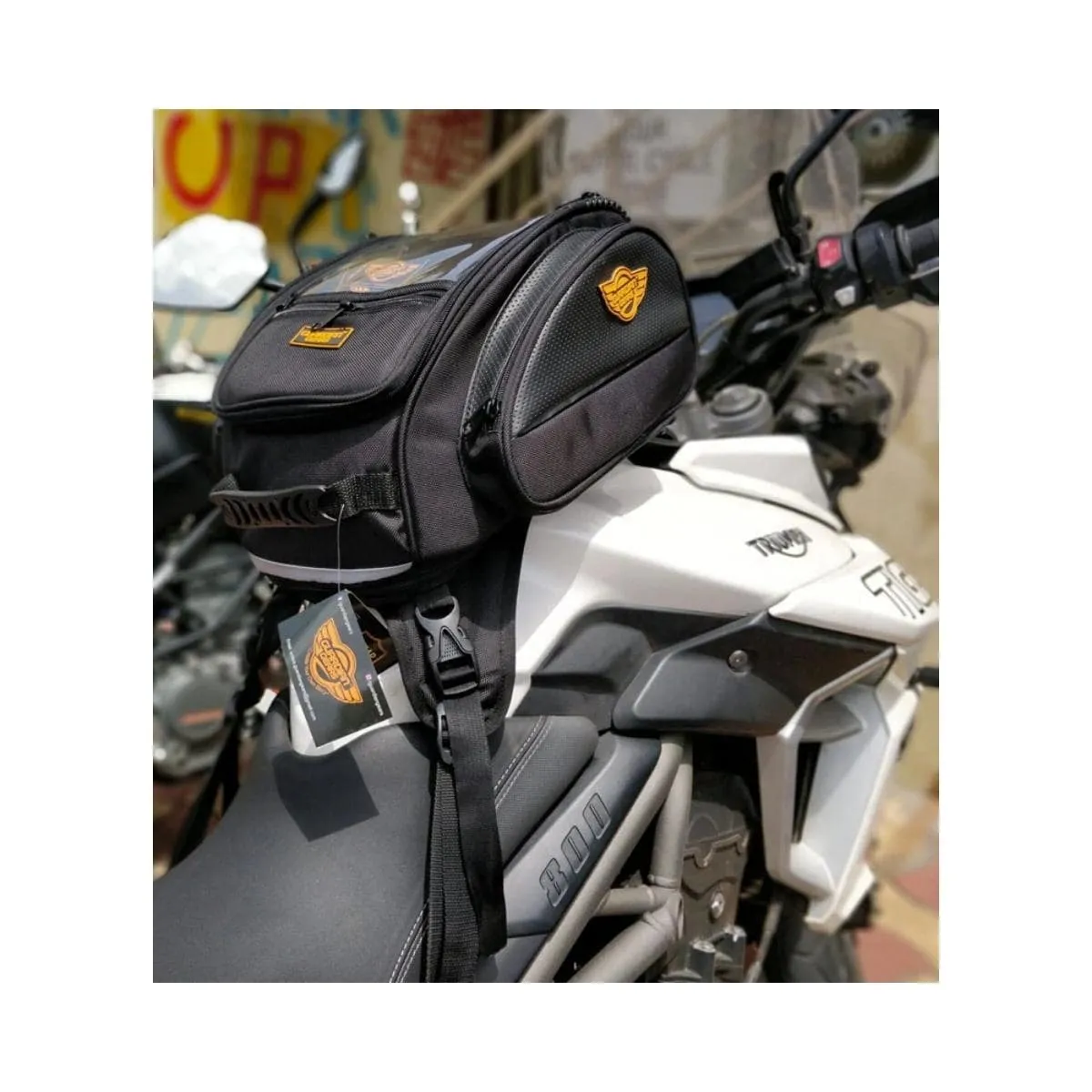 Shark Universal 28L Tank Bag with Rain Cover - Black