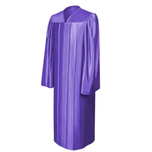 Shiny Purple High School Graduation Gown