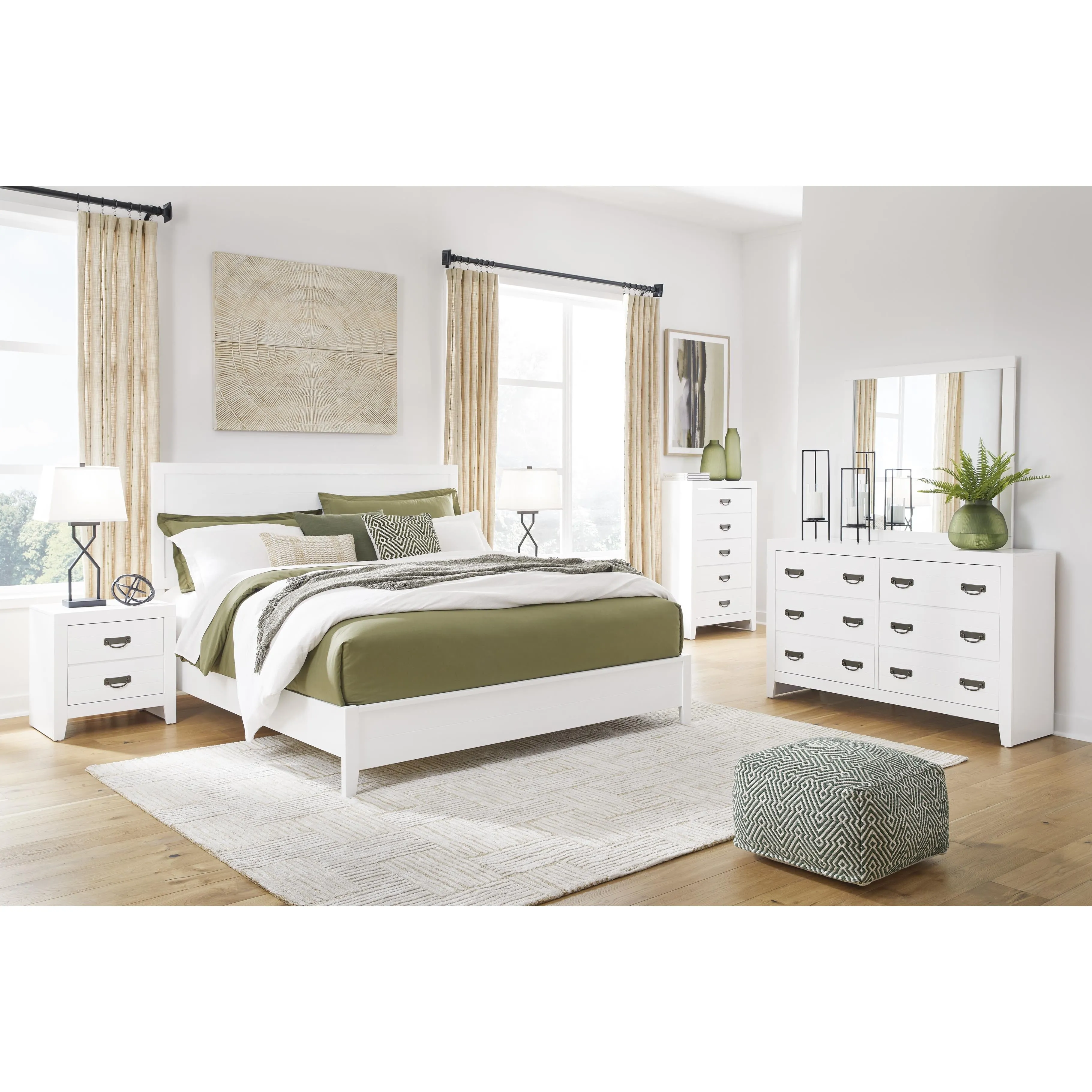 Signature Design by Ashley Binterglen 6-Drawer Dresser with Mirror B427-31/B427-36