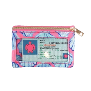 Simply Southern Ladies Shell Pink Zip ID Wallet 0124-BAG-ZIPWALLET-SHELL