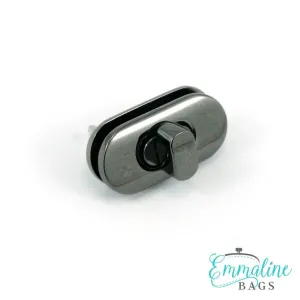 Small Turn Lock w/Screws - Gunmetal - AA-TLCK-SM-GUN