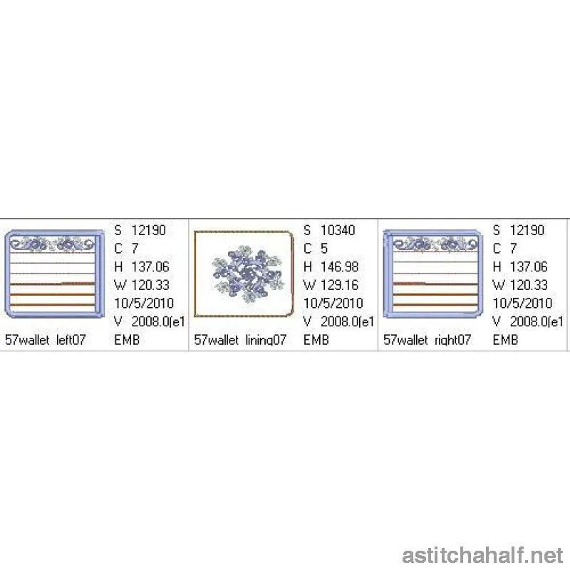 Snow Crystal Wallet