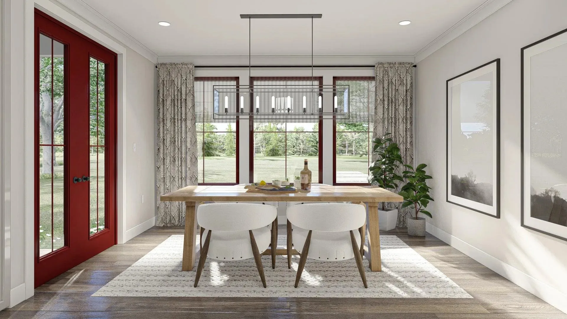 Spacious 2-Bedroom House Plan with Game Room and Outdoor Fireplace