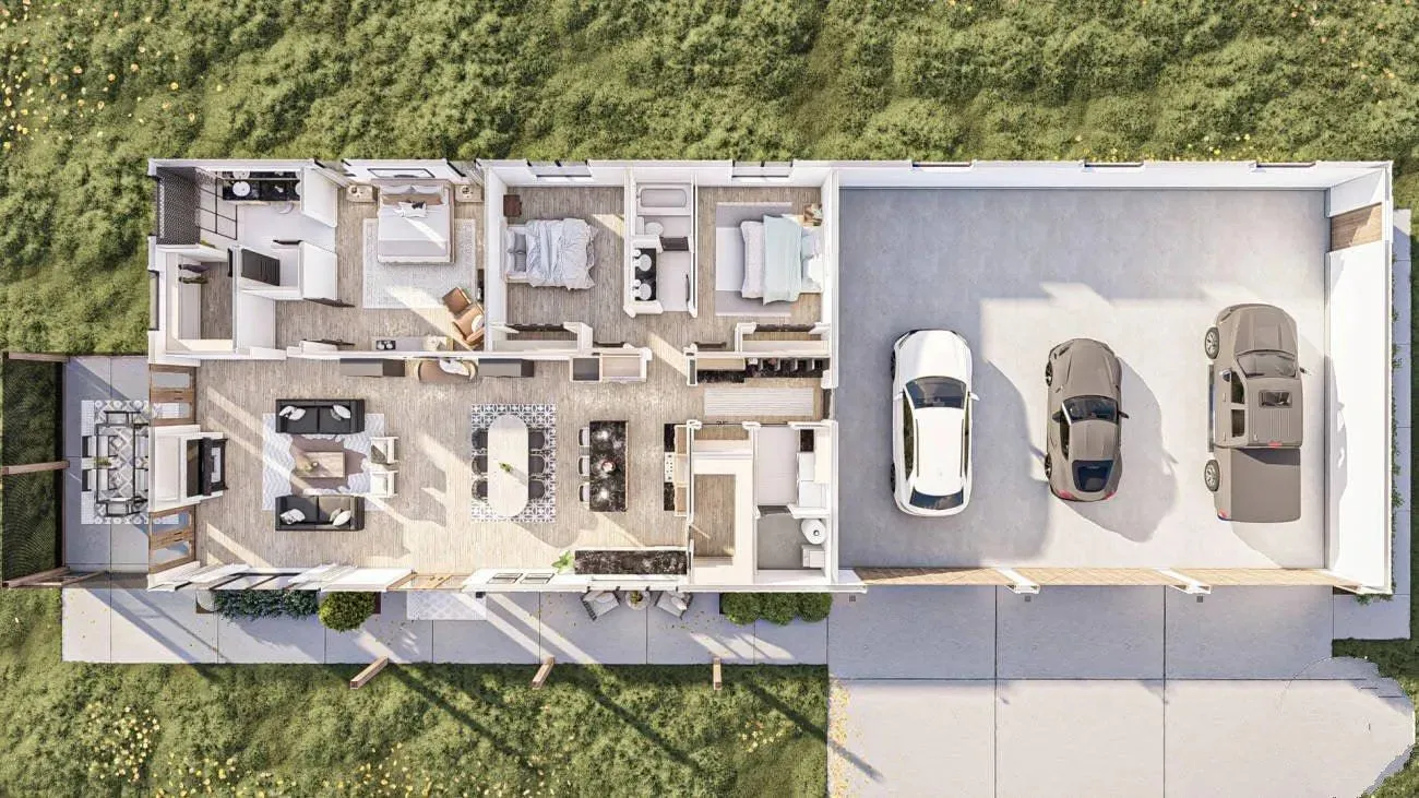 Spacious 3-Bedroom Home with Expansive Garage: 1,927 sq ft