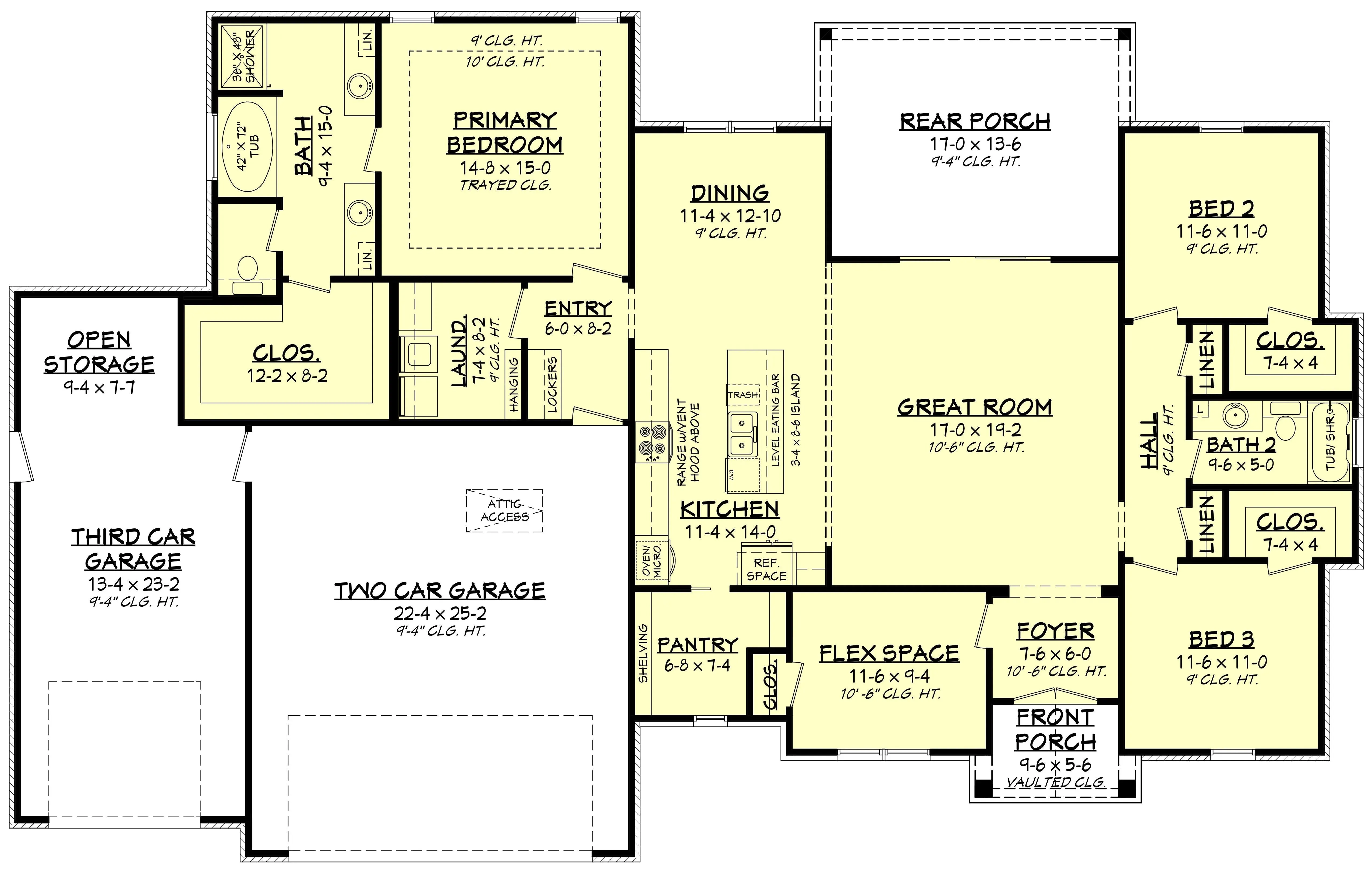 Spacious 3-Bedroom Home with Hidden Room and Expansive Porches