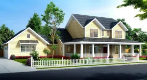 Spacious 4-Bedroom, 3-Bathroom Home with Generous Porches and Modern Comforts