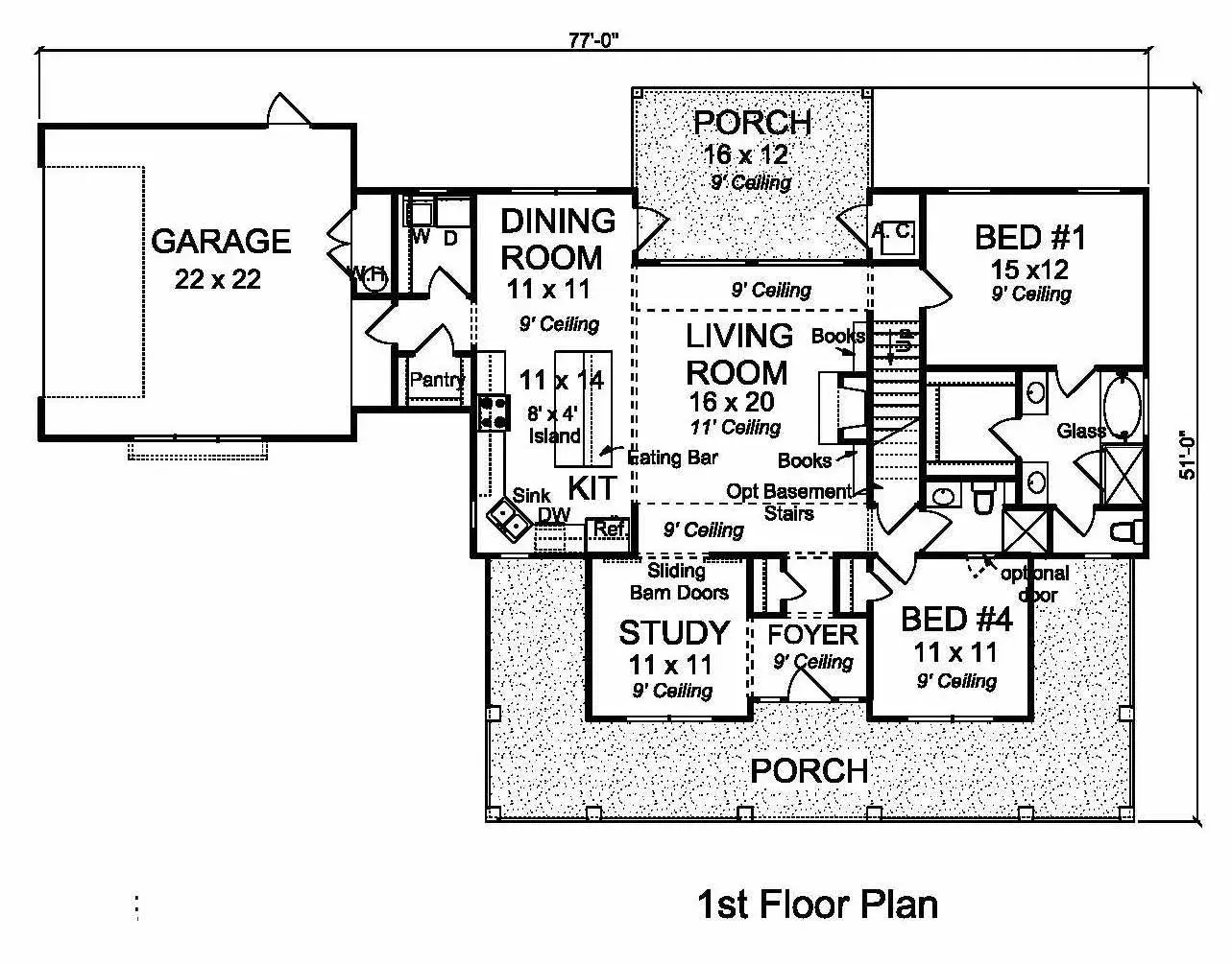 Spacious 4-Bedroom, 3-Bathroom Home with Generous Porches and Modern Comforts