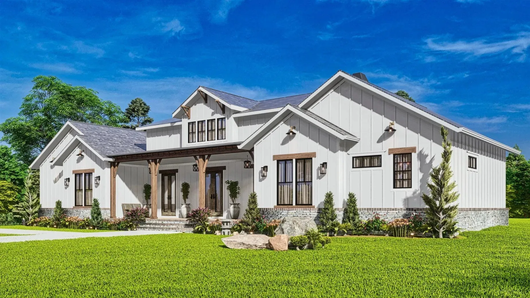 Spacious 4-Bedroom Home with Expansive Porches and Modern Design