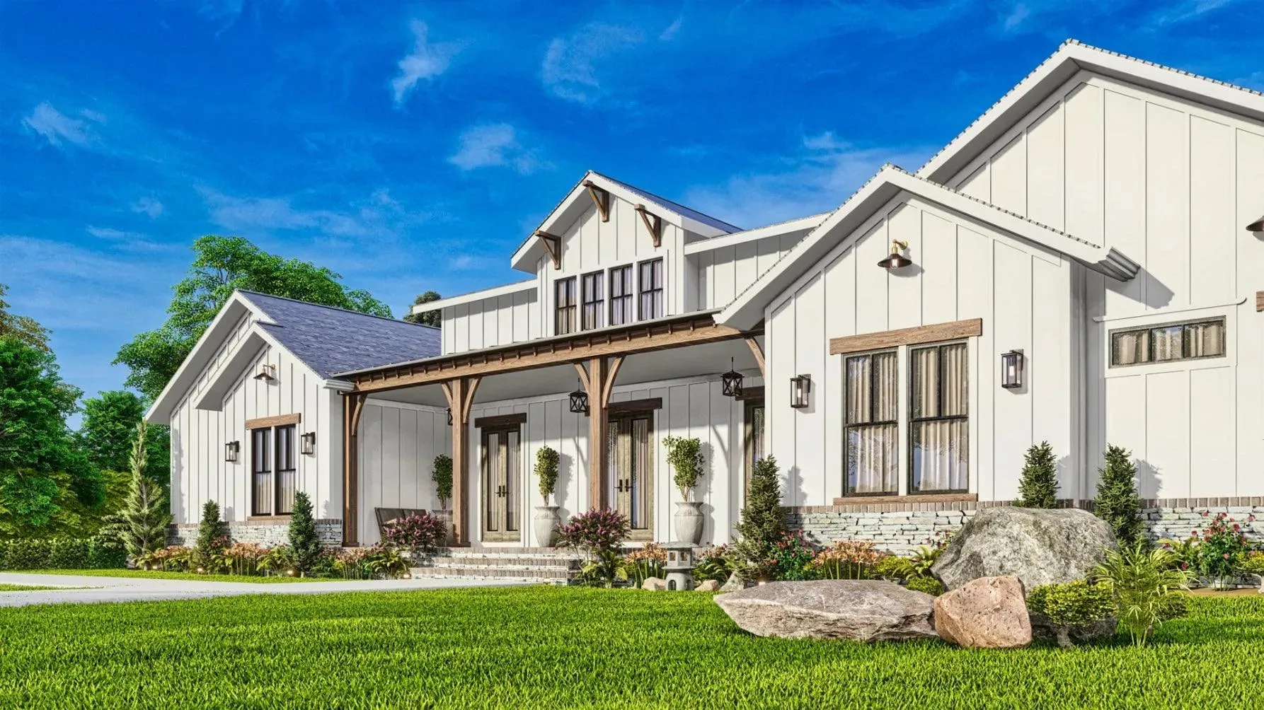 Spacious 4-Bedroom Home with Expansive Porches and Modern Design