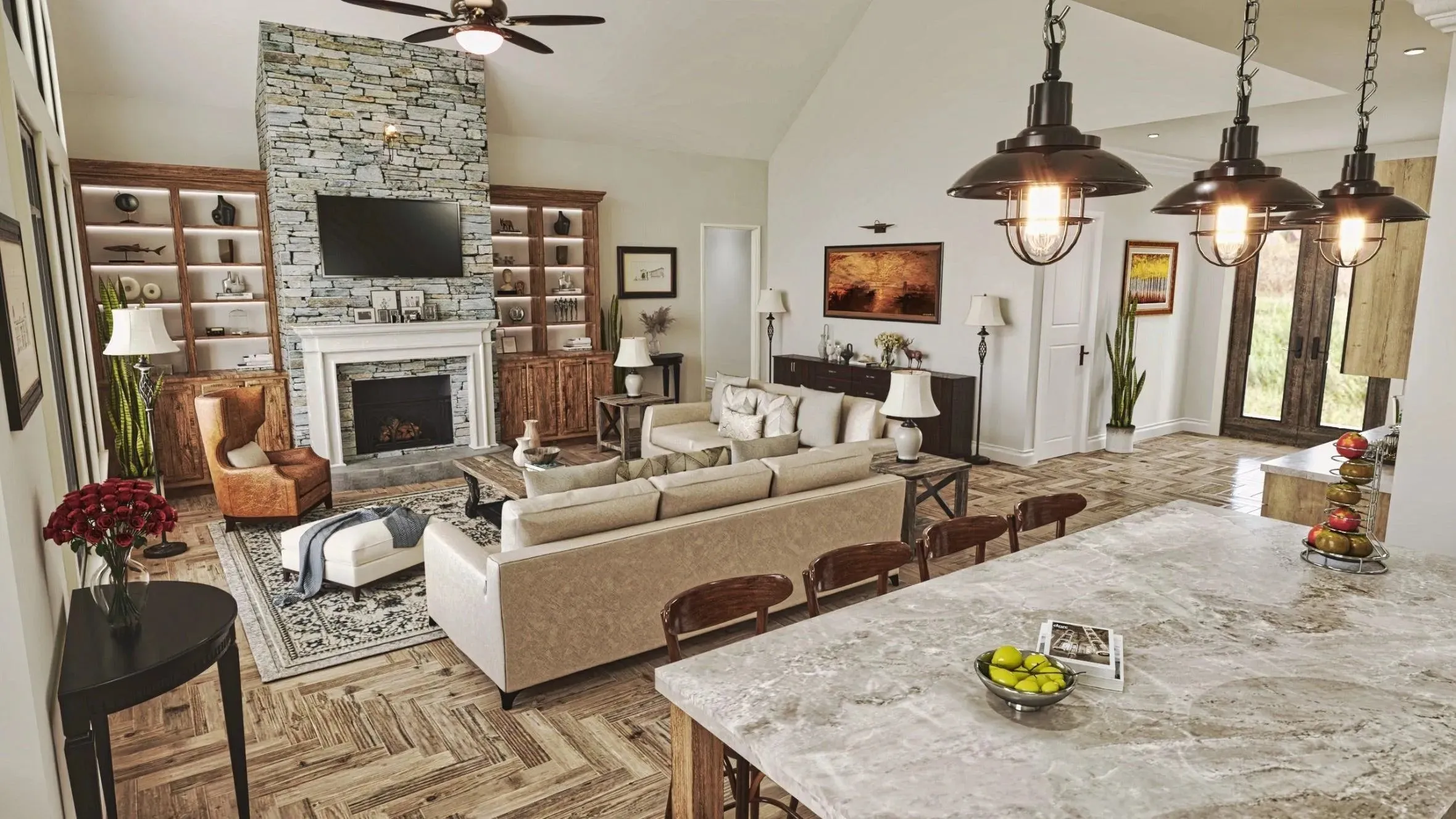 Spacious 4-Bedroom Home with Expansive Porches and Modern Design