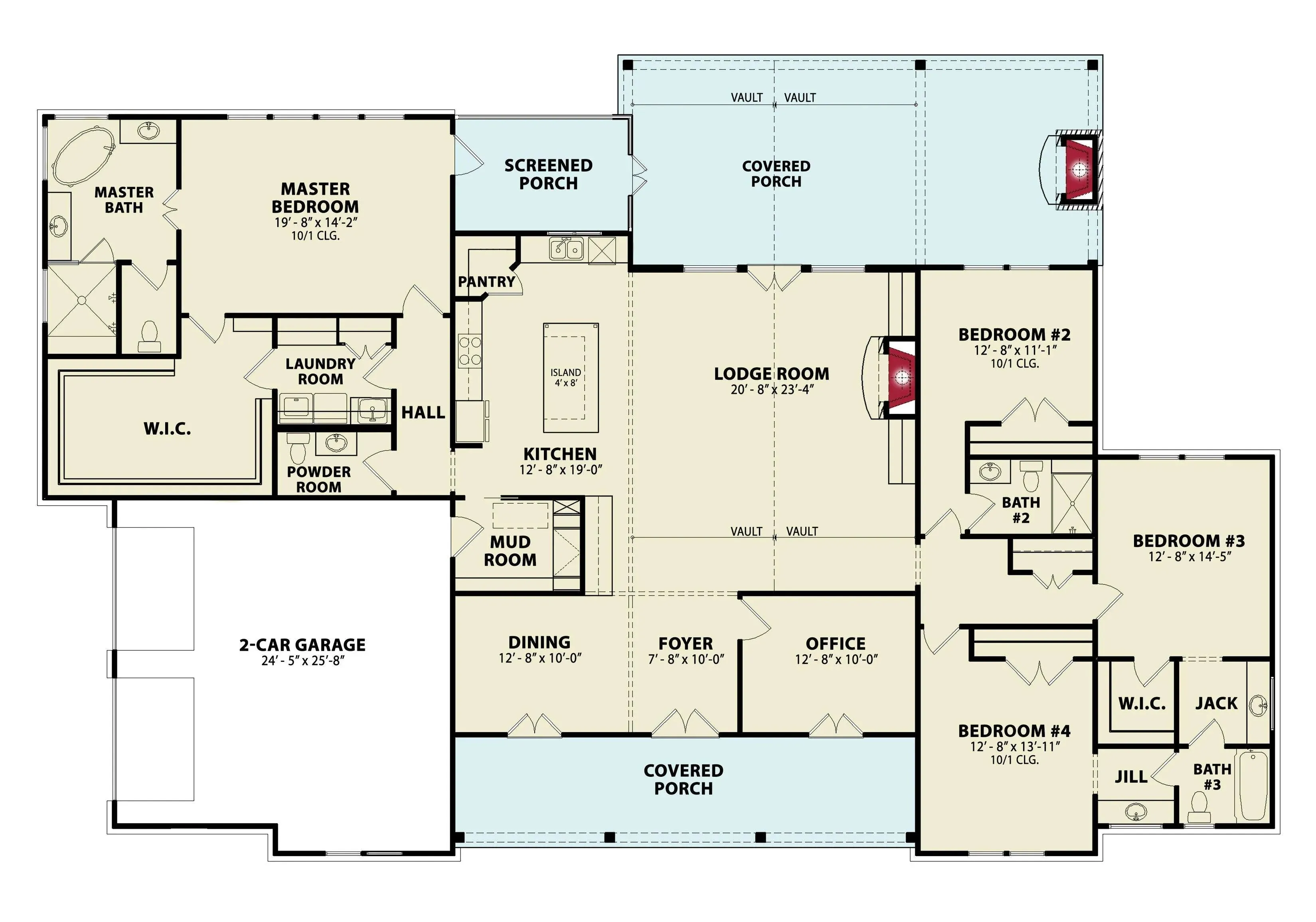 Spacious 4-Bedroom Home with Expansive Porches and Modern Design