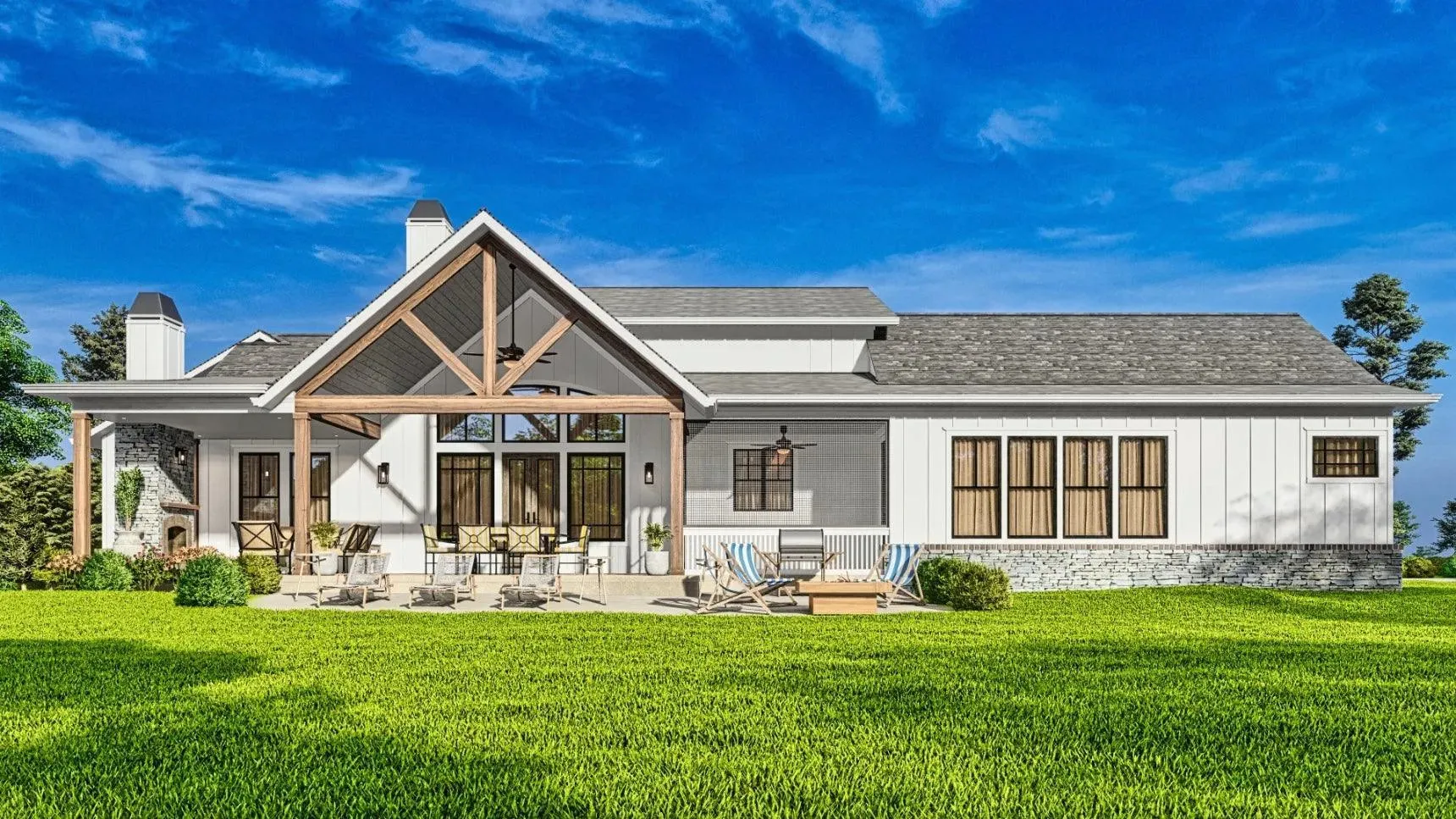 Spacious 4-Bedroom Home with Expansive Porches and Modern Design