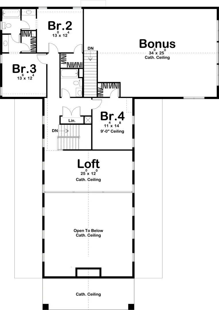 Spacious 4-Bedroom Home with Expansive Porches and Rear Garage
