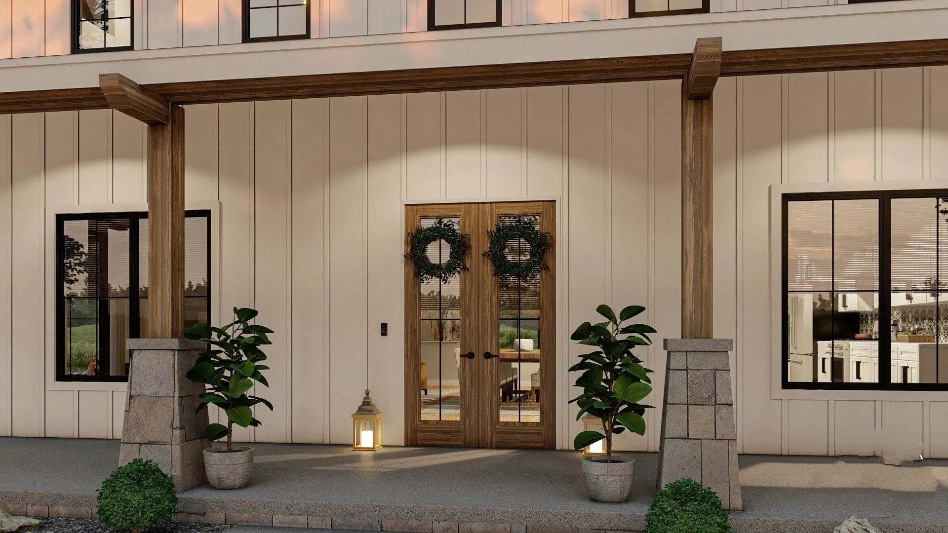 Spacious 4-Bedroom Home with Expansive Porches and Rear Garage