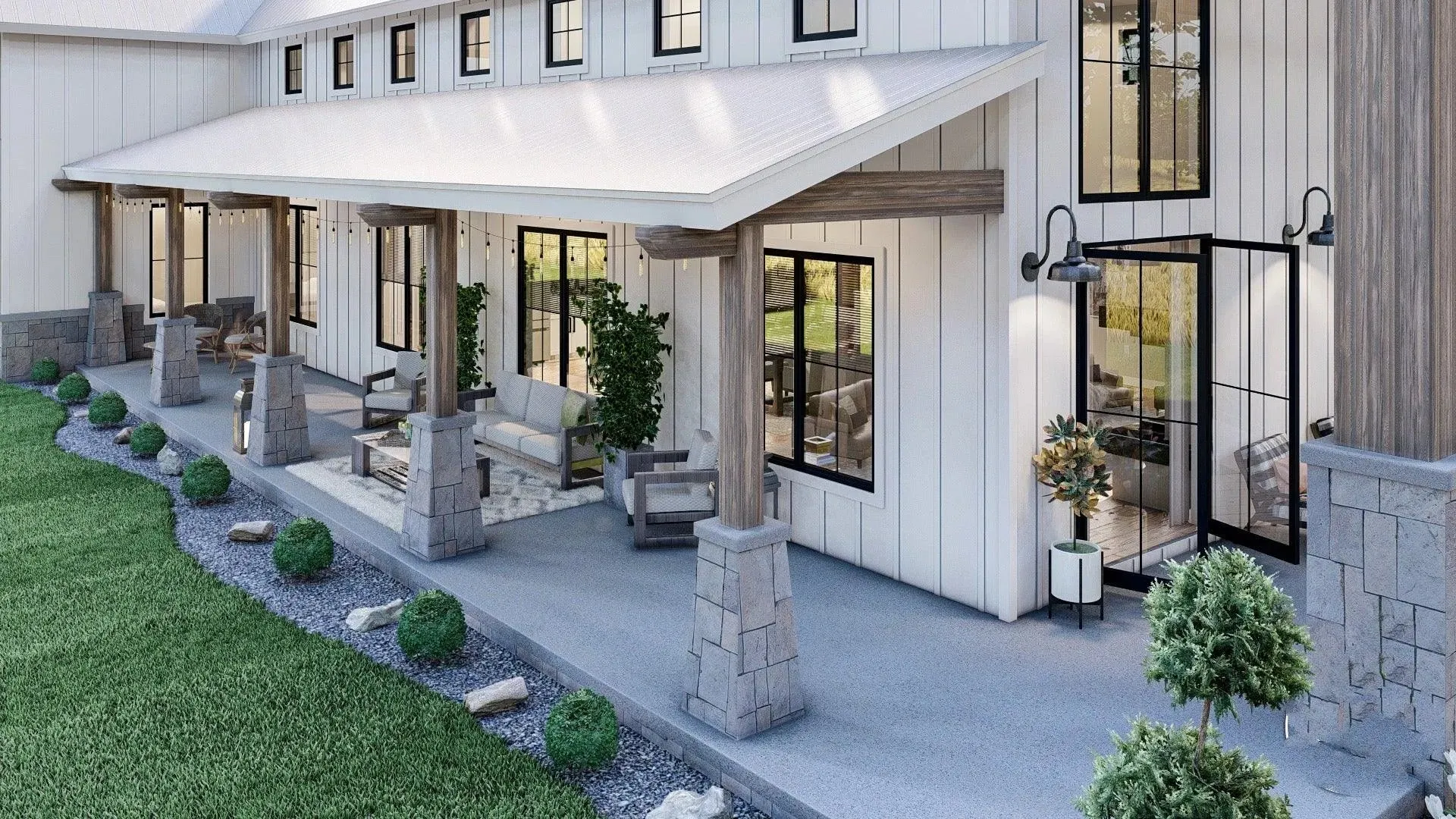 Spacious 4-Bedroom Home with Expansive Porches and Rear Garage