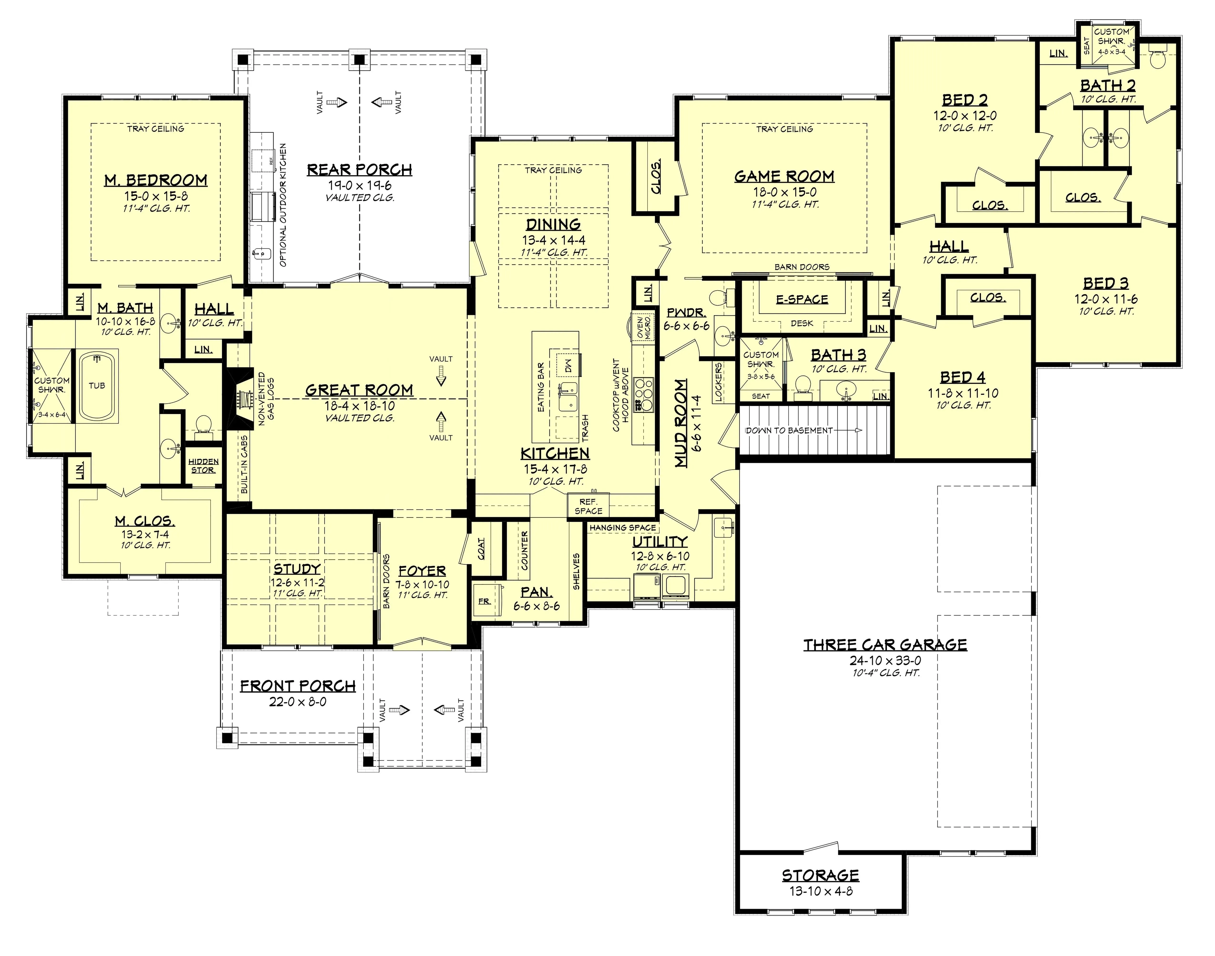 Spacious 4-Bedroom Home with Game Room, Outdoor Kitchen, and Style!