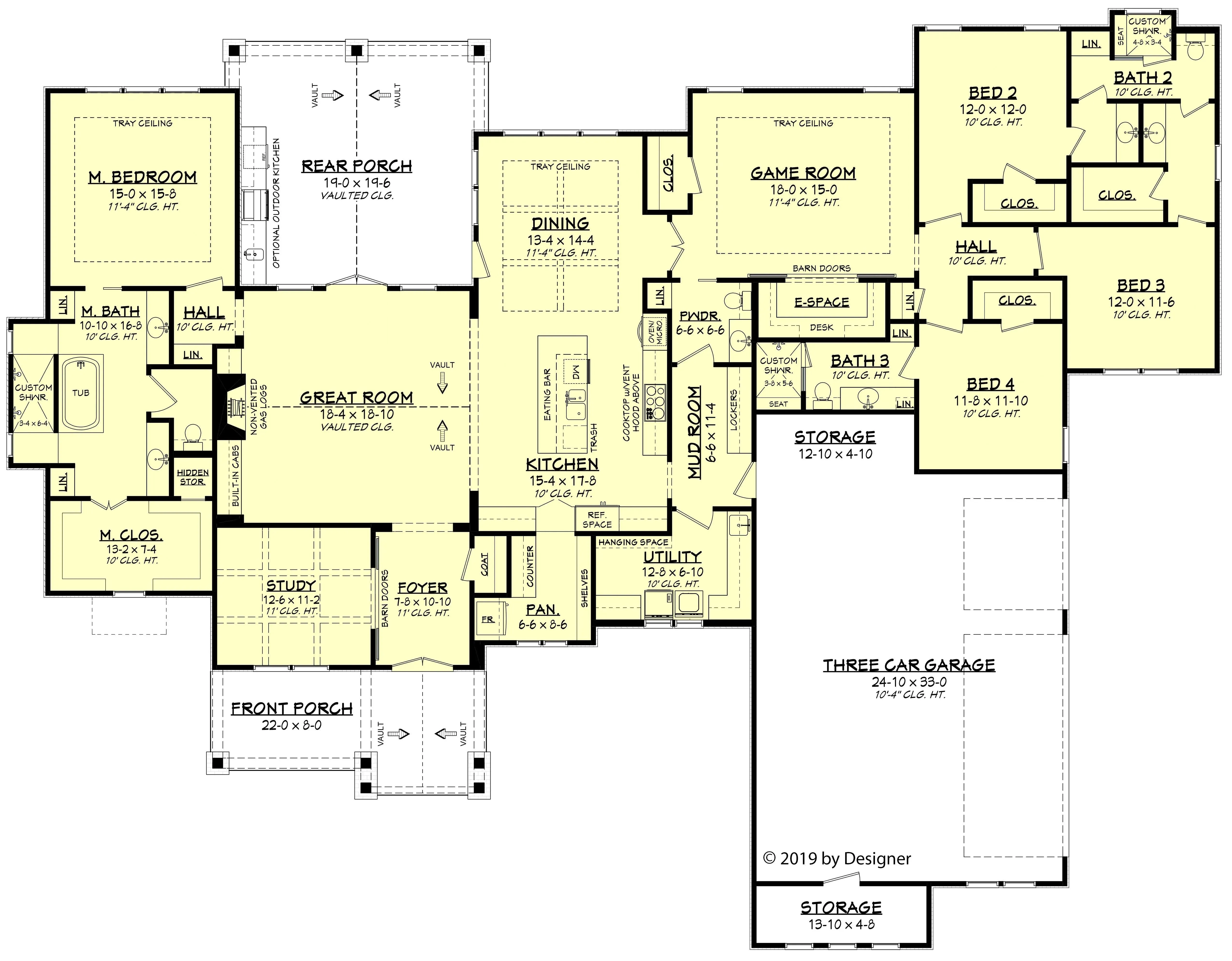 Spacious 4-Bedroom Home with Game Room, Outdoor Kitchen, and Style!