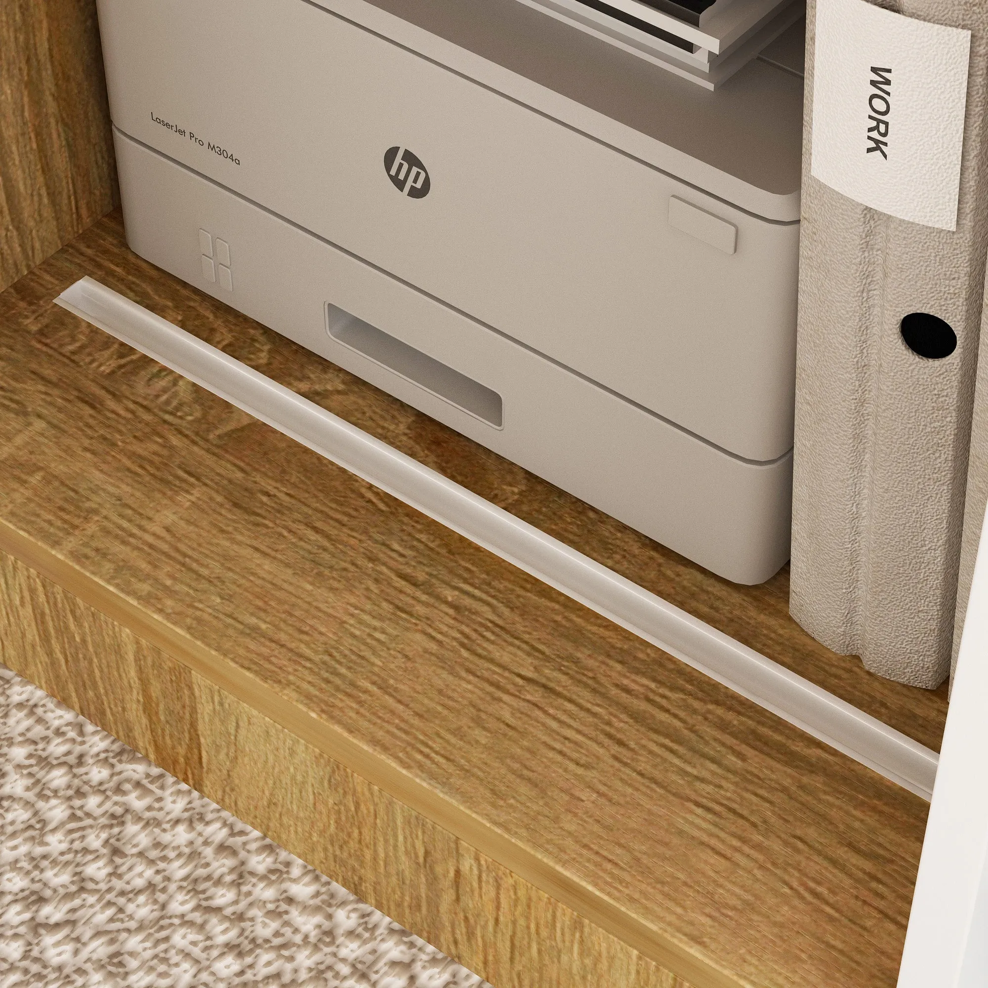 Spacious Dual-User Office Desk with Configurable Drawers or Shelving