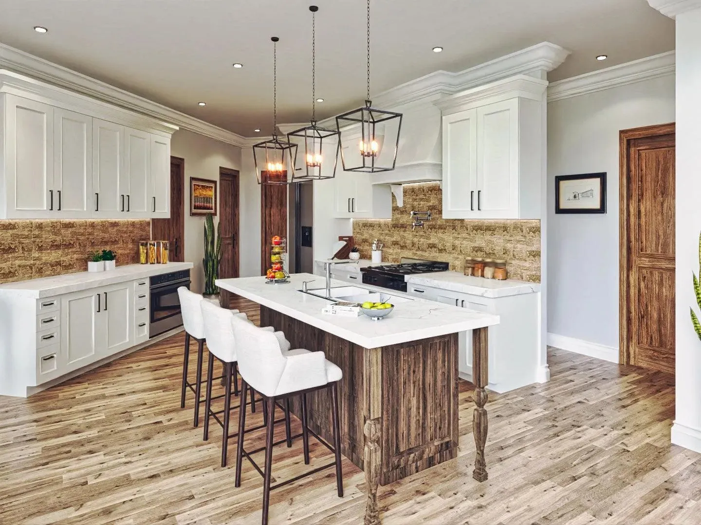 Spacious Three-Bedroom Home with Stone Exterior
